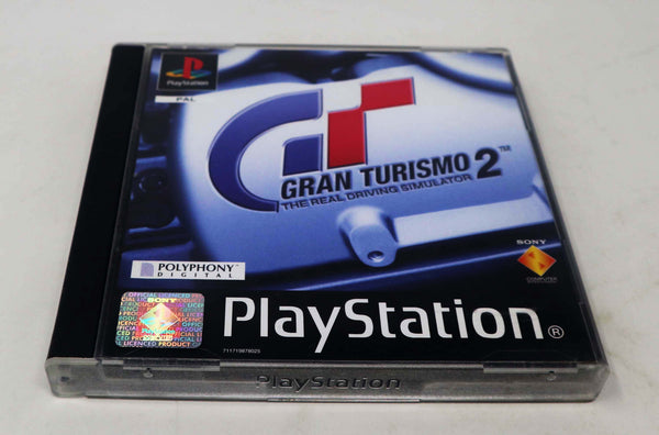 Vintage 1994 90s Playstation 1 PS1 Gran Turismo 2 Video Game Pal 1-2 Players Car Racing Driving Simulation