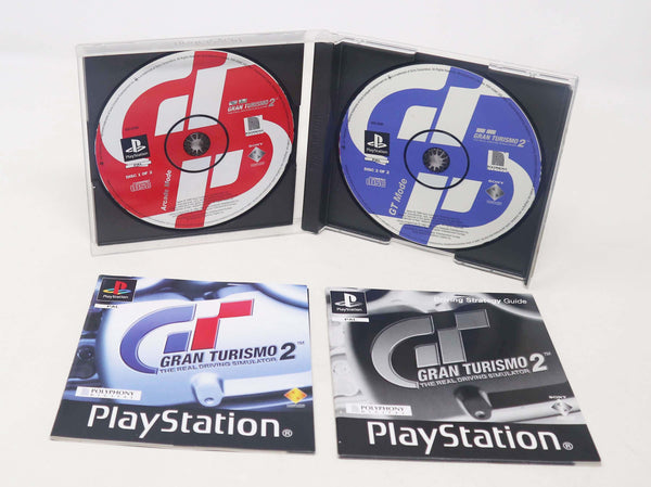 Vintage 1994 90s Playstation 1 PS1 Gran Turismo 2 Video Game Pal 1-2 Players Car Racing Driving Simulation