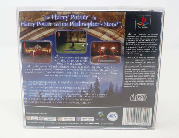 Vintage 2001 Playstation 1 PS1 Harry Potter And The Philosopher's Stone Video Game Pal Version 1 Player