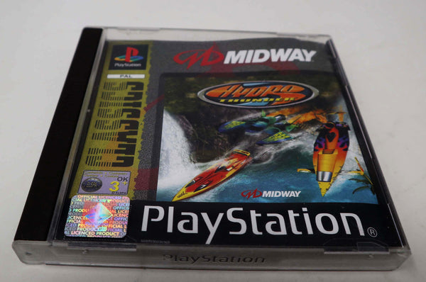 Vintage 1999 90s Playstation 1 PS1 Hydro Thunder Video Game Pal Version 1-2 Players Super-Boat Racing