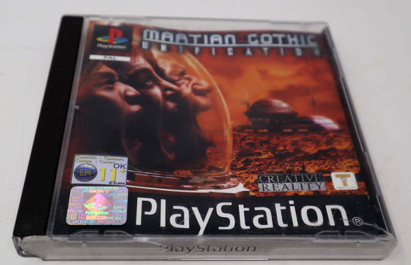 Vintage 2001 Playstation 1 PS1 Martian Gothic Unification Video Game Pal Version 1 Player