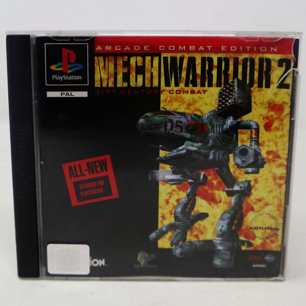 Vintage 1997 90s Playstation 1 PS1 Mechwarrior 2 Video Game Pal Version 1 Player