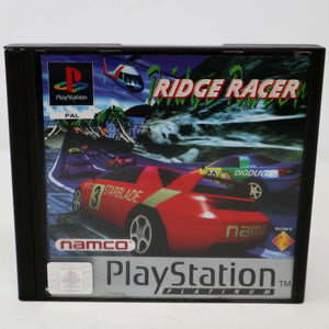 Vintage 1994 90s Playstation 1 PS1 Platinum Ridge Racer Video Game Pal 1 Player Car Racing