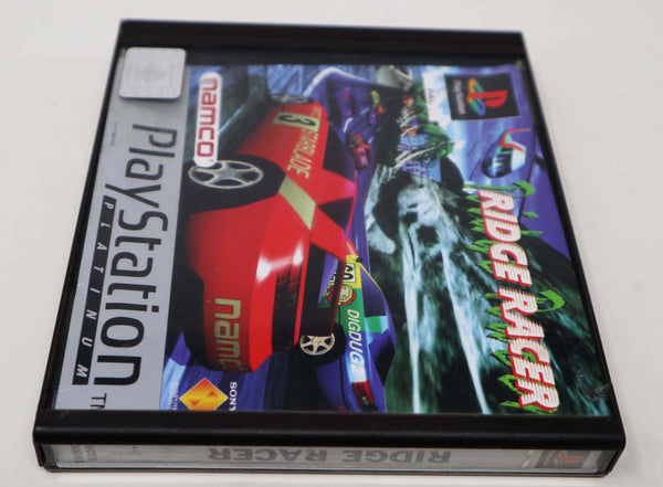 Vintage 1994 90s Playstation 1 PS1 Platinum Ridge Racer Video Game Pal 1 Player Car Racing