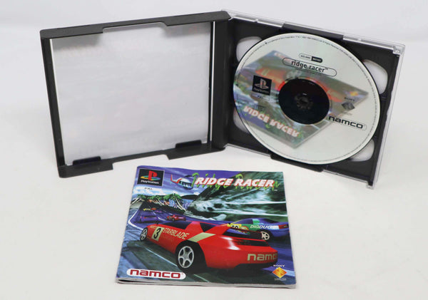 Vintage 1994 90s Playstation 1 PS1 Platinum Ridge Racer Video Game Pal 1 Player Car Racing