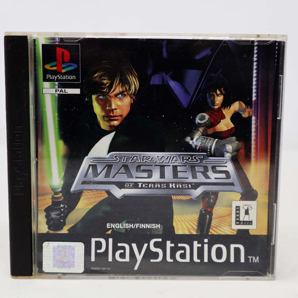 Vintage Playstation 1 PS1 Star Wars Masters Of Teras Kasi Video Game Pal 1-2 Players