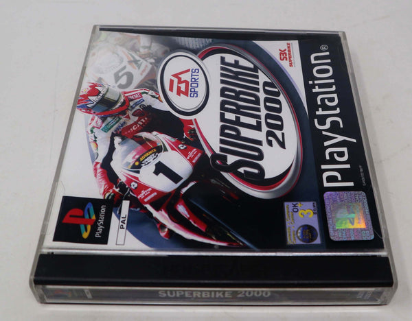 Vintage 1999 90s Playstation 1 PS1 Superbike 2000 Video Game Pal 1-2 Players Motorbike Motorcycle Racing