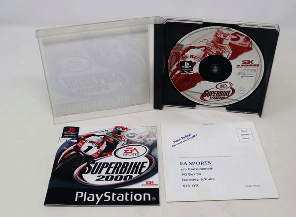 Vintage 1999 90s Playstation 1 PS1 Superbike 2000 Video Game Pal 1-2 Players Motorbike Motorcycle Racing