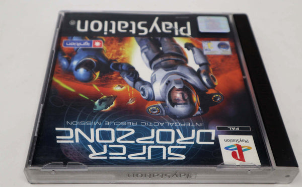 Vintage 2003 Playstation 1 PS1 Super Drop Zone Dropzone Intergalactic Rescue Mission Video Game Pal 1 Player Space