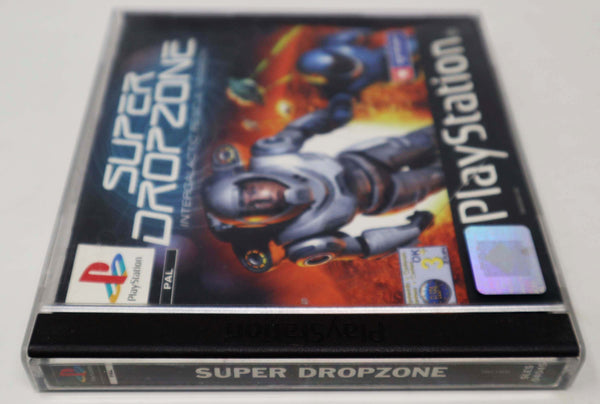 Vintage 2003 Playstation 1 PS1 Super Drop Zone Dropzone Intergalactic Rescue Mission Video Game Pal 1 Player Space