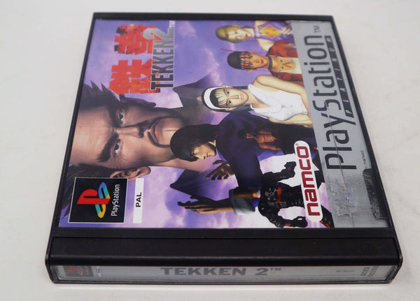 Vintage 1996 90s Playstation 1 PS1 Platinum Tekken 2 Video Game Pal 1-2 Players Fighting