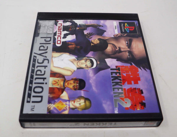 Vintage 1996 90s Playstation 1 PS1 Platinum Tekken 2 Video Game Pal 1-2 Players Fighting