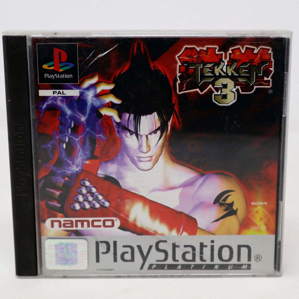 Vintage 1998 90s Playstation 1 PS1 Platinum Tekken 3 Video Game Pal 1-2 Players Fighting