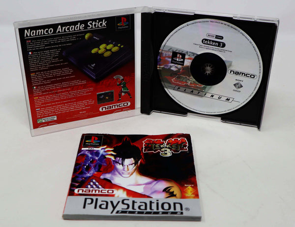 Vintage 1998 90s Playstation 1 PS1 Platinum Tekken 3 Video Game Pal 1-2 Players Fighting