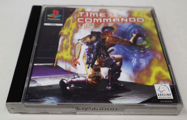 Vintage 1996 90s Playstation 1 PS1 Time Commando Video Game Pal Version 1 Player