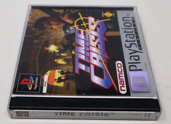 Vintage 1996 90s Playstation 1 PS1 Platinum Time Crisis Video Game Pal 1 Player Action