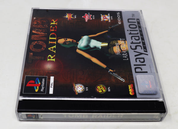 Vintage 1996 90s Playstation 1 PS1 Platinum Tomb Raider Lara Croft Video Game Pal Version 1 Player Retro