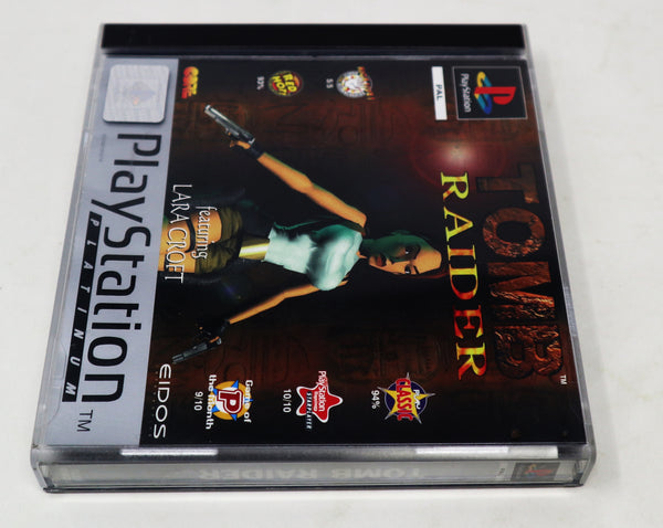 Vintage 1996 90s Playstation 1 PS1 Platinum Tomb Raider Lara Croft Video Game Pal Version 1 Player Retro