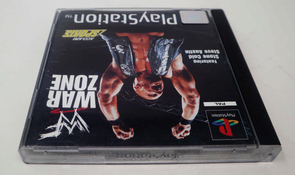 Vintage 1998 90s Playstation 1 PS1 World Wrestling Federation WWF War Zone Video Game Pal 1-2 Players Featuring Stone Cold Steve Austin