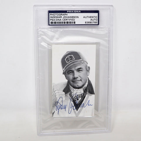 Vintage Ingemar Johansson Photograph Card With Authentic Autograph Signature Signiture PSA/DNA Certified Graded Boxer Boxing Rare Retro