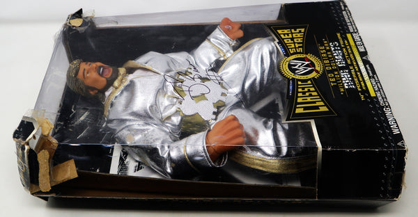 2005 JAKKS Pacific / Vivid Imaginations WWE World Wrestling Entertainment Ring Giants Classic Super Stars Ted Dibiase "Million Dollar Man" 14" Poseable Action Figure Boxed Rare Signed Autographed