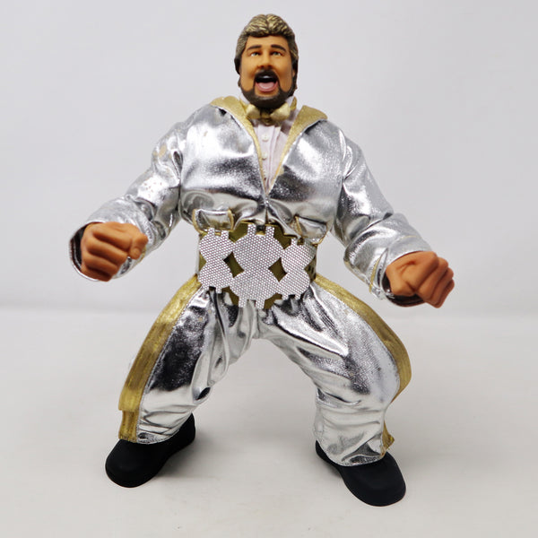 2005 JAKKS Pacific / Vivid Imaginations WWE World Wrestling Entertainment Ring Giants Classic Super Stars Ted Dibiase "Million Dollar Man" 14" Poseable Action Figure Boxed Rare Signed Autographed