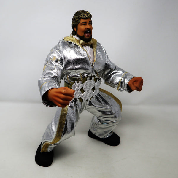 2005 JAKKS Pacific / Vivid Imaginations WWE World Wrestling Entertainment Ring Giants Classic Super Stars Ted Dibiase "Million Dollar Man" 14" Poseable Action Figure Boxed Rare Signed Autographed