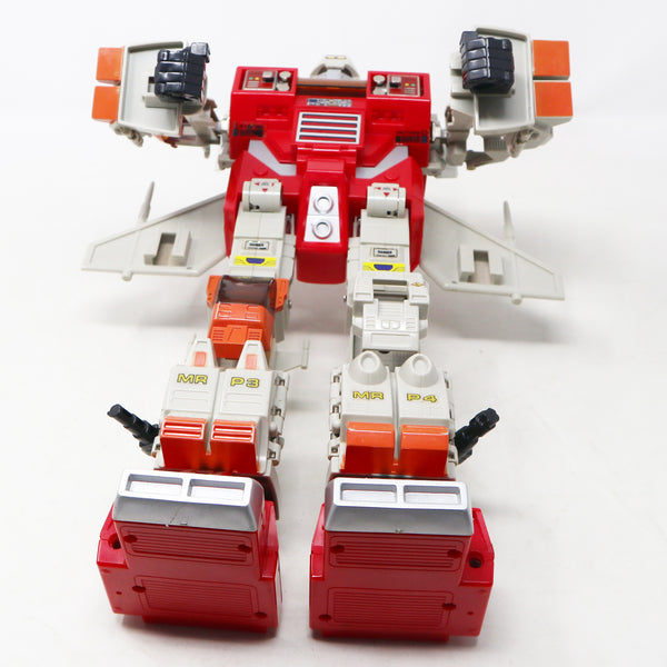 Vintage 1984 80s Bandai Gobots Robo Machine Battle Suit Power System 5 Transforming Action Figure Robot Boxed Rare Red Version Retro