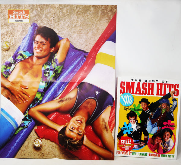 2006 Sphere The Best Of Smash Hits The '80s Hardback Book + Giant Wham! & John Taylor Poster Retro