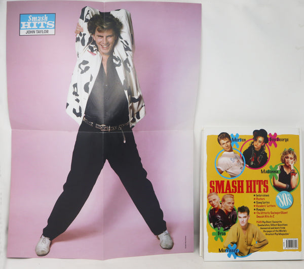 2006 Sphere The Best Of Smash Hits The '80s Hardback Book + Giant Wham! & John Taylor Poster Retro