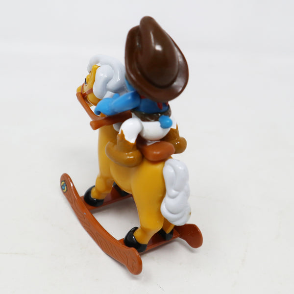 Vintage 1996 90s Irwin Toy Island Peyo The Smurfs Die-Cast Rocking Horse Rocker With Cowboy Smurf Poseable Figure Boxed Retro