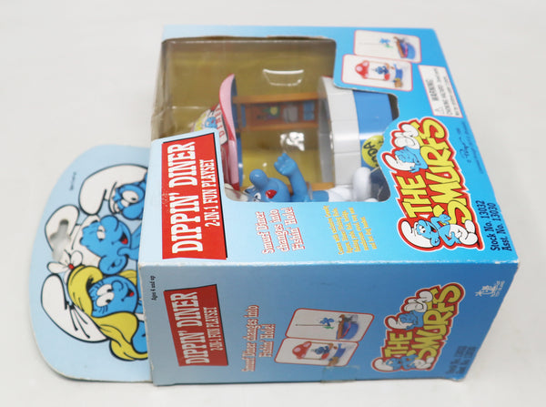 Vintage 1996 90s Ideal Toy Island Peyo The Smurfs Dippin' Diner / Fishin' Hole 2-in-1 Fun Playset Exclusive Greedy Figure MISB Boxed Sealed