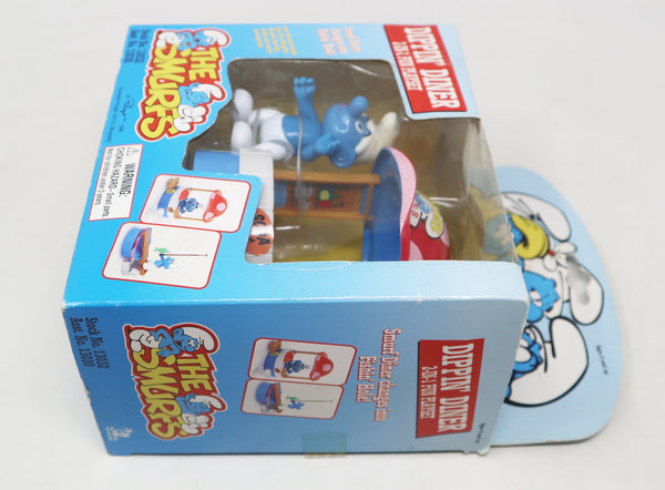 Vintage 1996 90s Ideal Toy Island Peyo The Smurfs Dippin' Diner / Fishin' Hole 2-in-1 Fun Playset Exclusive Greedy Figure MISB Boxed Sealed