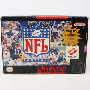 Vintage 1993 90s Super Nintendo Entertainment System SNES NFL Football Game Boxed NTSC Rare