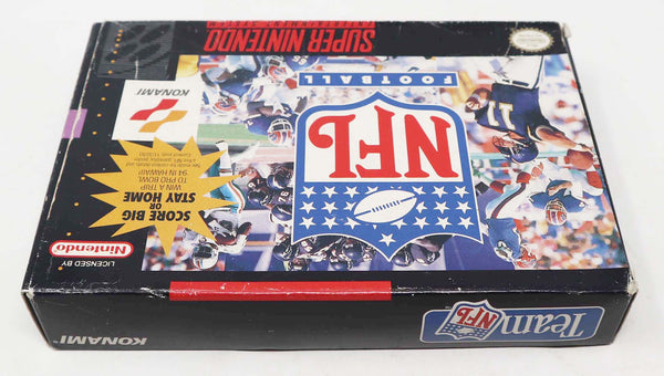 Vintage 1993 90s Super Nintendo Entertainment System SNES NFL Football Game Boxed NTSC Rare