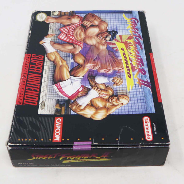 Vintage 1991 90s Super Nintendo Entertainment System SNES Street Fighter II 2 Turbo Video Game Boxed NTSC