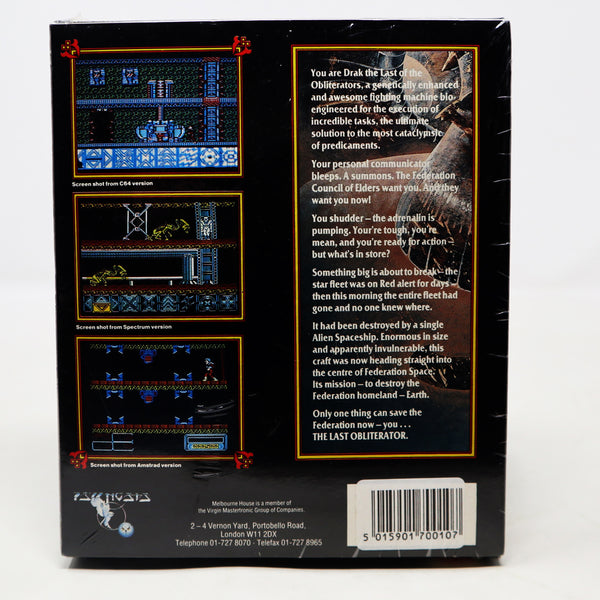 Vintage Spectrum 48K Psynosis Presents Obliterator Cassette Tape Video Game