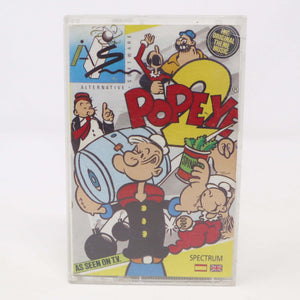 Vintage 1990 90s Spectrum Popeye 2 Cassette Tape Video Game Inc. Original Theme Music