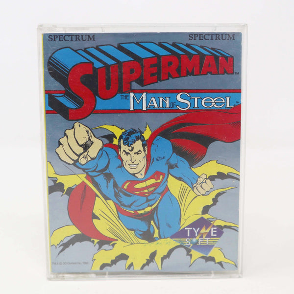 Vintage 1988 80s Spectrum Superman The Man Of Steel Cassette Tape Video Game