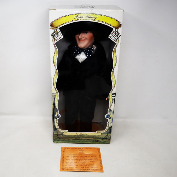 Vintage The Leonardo Collection Stan Laurel & Oliver Hardy Hand Painted Porcelain Dolls Figures Figurines Ornaments Knick Knacks Boxed Rare