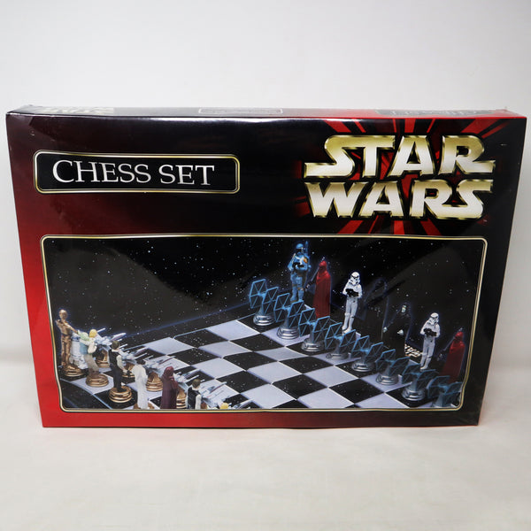 Vintage 1999 90s Character Games Star Wars Chess Collector's 3D Chess Set Game Boxed Sealed Rare