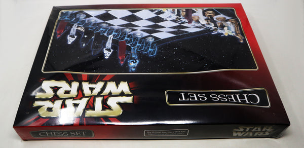 Vintage 1999 90s Character Games Star Wars Chess Collector's 3D Chess Set Game Boxed Sealed Rare