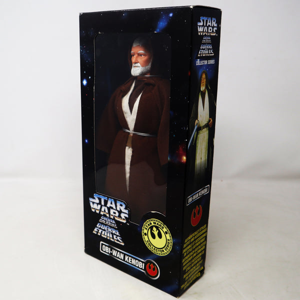 Vintage 1997 90s GiGi Tonka Kenner Star Wars Collector Series Obi-Wan Kenobi Fully Poseable 12" Action Figure Mint Boxed Sealed MISB Retro
