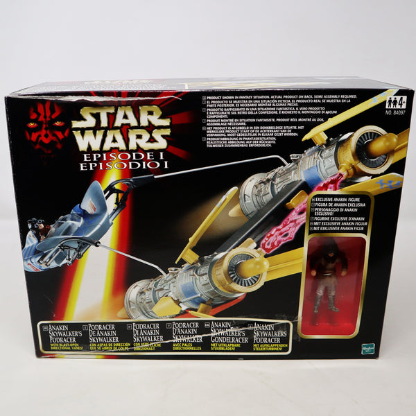 Vintage 1998 90s Hasbro Star Wars Episode I Anakin Skywalker's Podracer Vehicle + Exclusive Anakin Figure Boxed