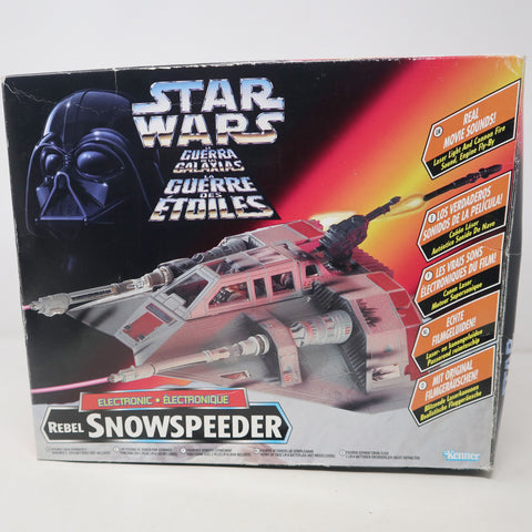 Vintage 1996 90s Kenner Tonka Star Wars The Power Of The Force POTF Electronic Rebel Snowspeeder Vehicle Boxed Working Movie Sounds! Mexico Retro
