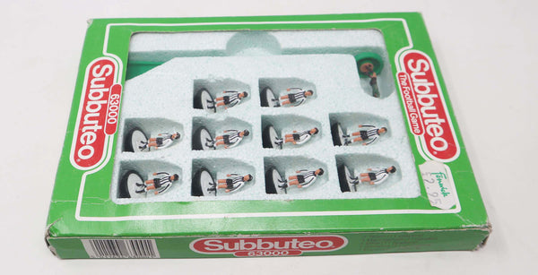 Vintage Subbuteo 63000 The Football Game Table Soccer Players Team Set Newcastle Dunfermline Paok 8 Boxed