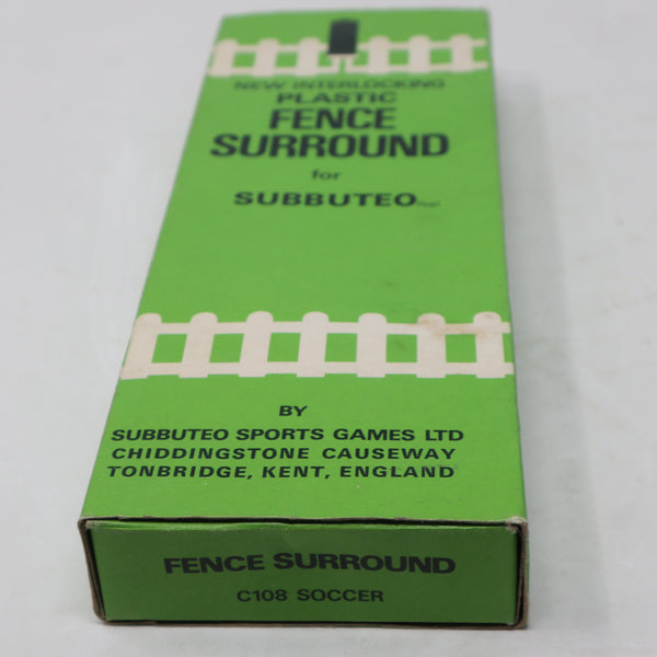 Vintage Subbuteo The Football Game Table Soccer C108 Interlocking Plastic Fence Surround Accessories Set Boxed Retro