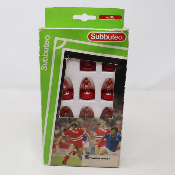 Vintage Subbuteo 63000 The Football Game Table Soccer Players Team Set Nottingham Forrest 685 Boxed Retro