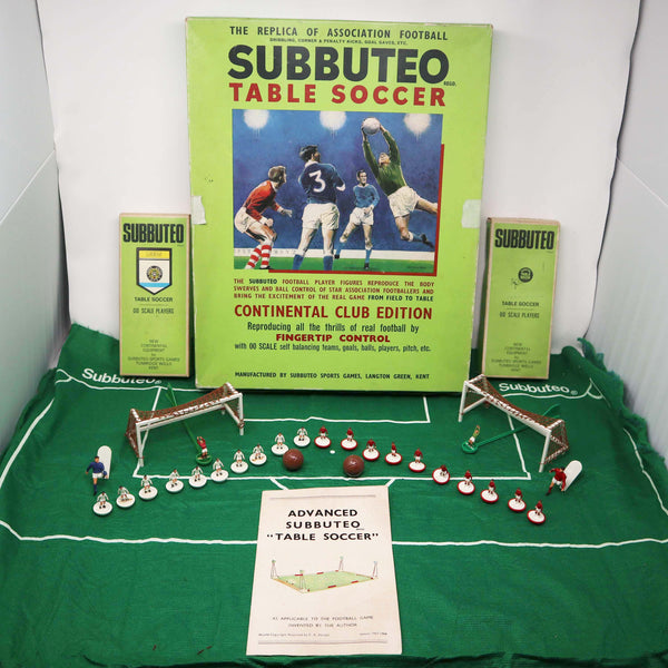 Vintage 1970s Subbuteo The Football Game 'Continental' Club Edition Table Soccer Set Boxed