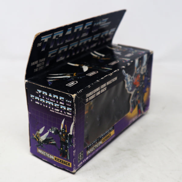 Vintage 1984 80s Hasbro Takara Transformers G1 Insecticon Kickback Action Figure Robot Boxed Retro